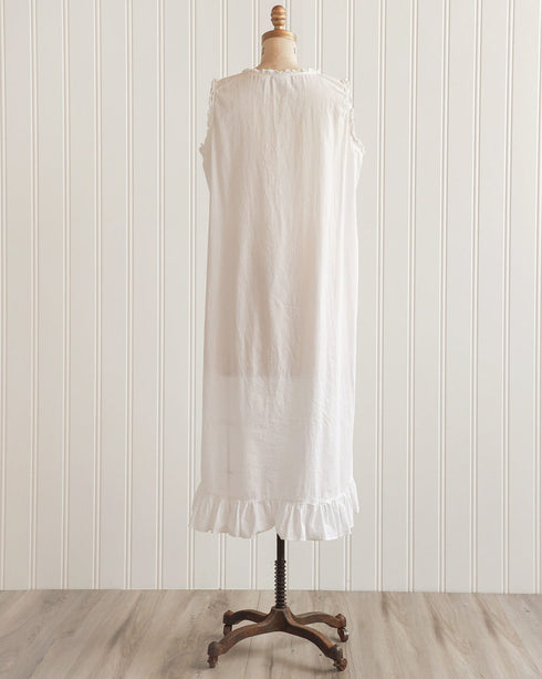 1990s Embroidered Cotton Dress